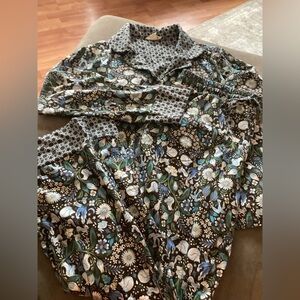 Vera Bradley Women's Pajama Set with Floral and Geometric Patterns